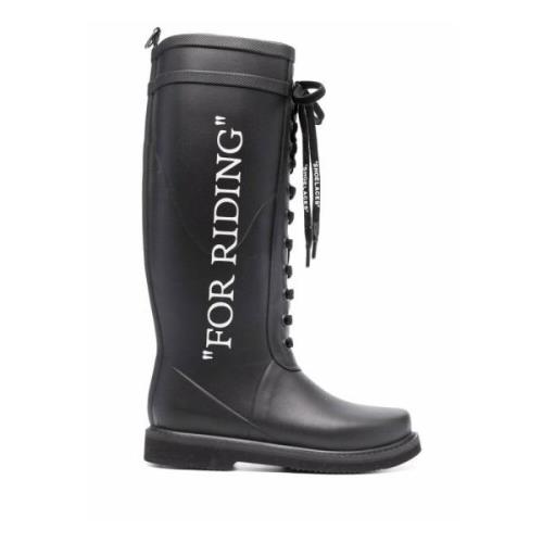 Off White Boots Black, Dam