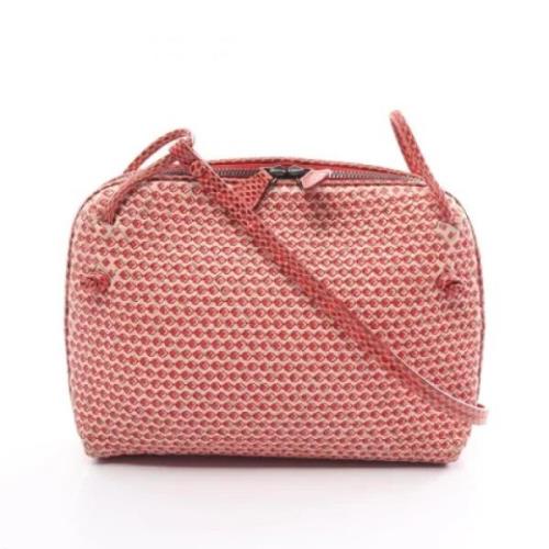 Bottega Veneta Vintage Pre-owned Laeder axelremsvskor Red, Dam