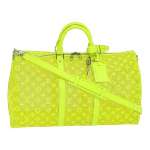 Louis Vuitton Vintage Pre-owned Canvas resvskor Yellow, Dam