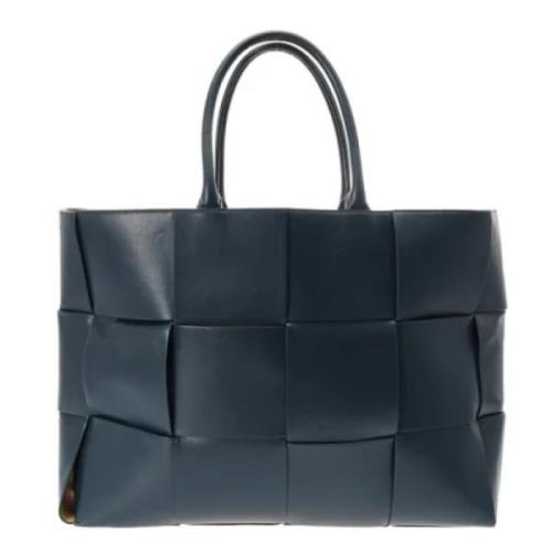 Bottega Veneta Vintage Pre-owned Laeder handvskor Blue, Dam