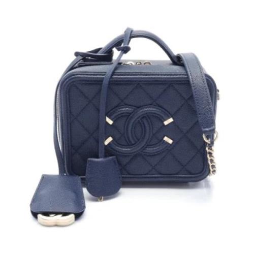 Chanel Vintage Pre-owned Laeder chanel-vskor Blue, Dam