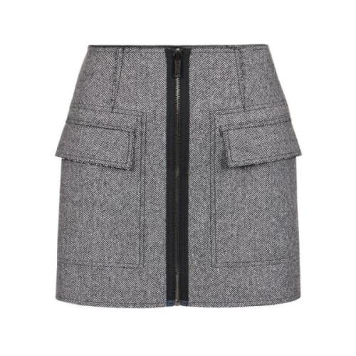 Iceberg Regular fit vändbar kjol Gray, Dam