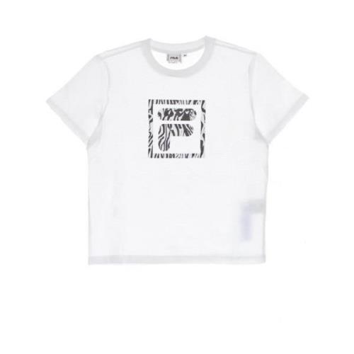 Fila Vit Cropped Tee Kortärmad T-shirt White, Dam