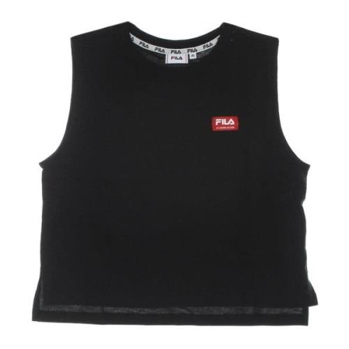 Fila Svart Beauty Cropped Boxy Tank Top Black, Dam