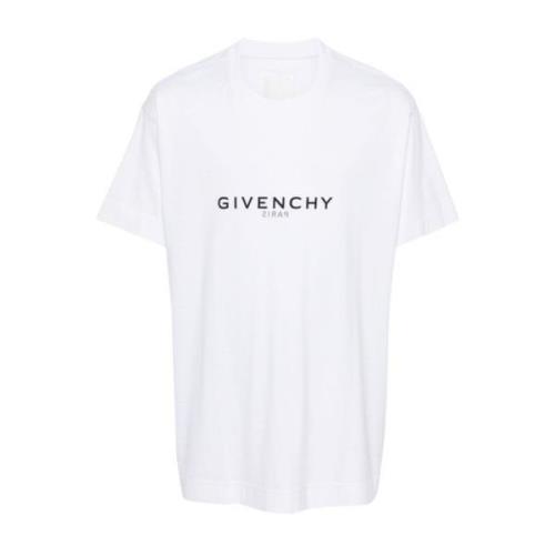 Givenchy Vit Bomull T-shirt White, Herr