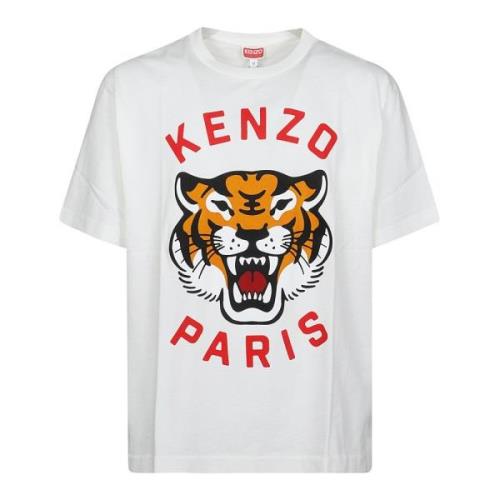 Kenzo Trendig Tiger T-shirt White, Herr