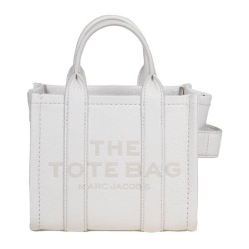 Marc Jacobs Vit Läder Mini Tote Väska White, Dam