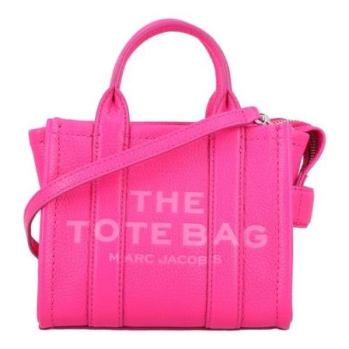 Marc Jacobs Hot Pink Mini Tote Läder Väska Pink, Dam