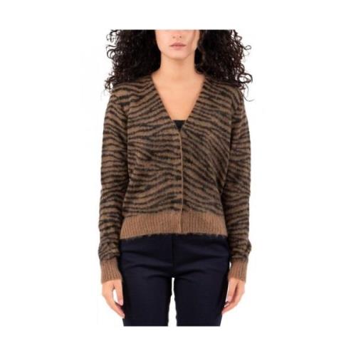 Max Mara Dam Skjorta Snygg Design Brown, Dam