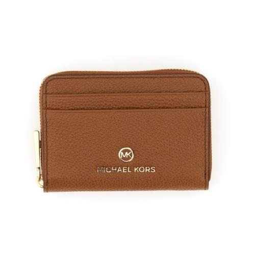 Michael Kors Charm Wallet med Dragkedja Brown, Dam