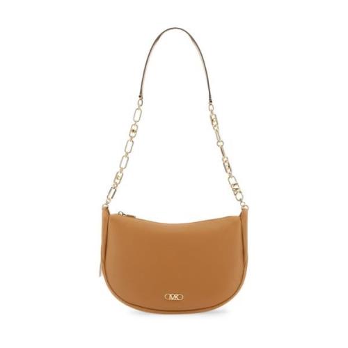 Michael Kors Lyxig Läder Axelväska Beige, Dam