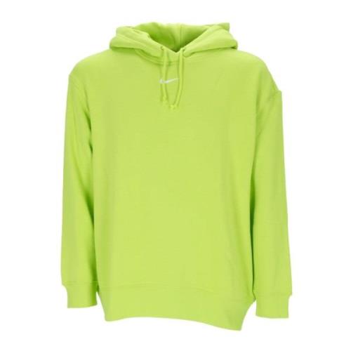 Nike Grön/Vit Fleece Hoodie Essential Collection Green, Dam