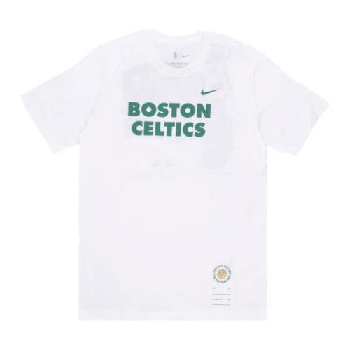 Nike Boston Celtics Basketball Tee White, Herr