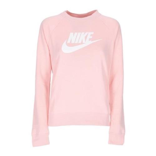 Nike Essential Crew Hybrid Sweatshirt Atmosfär/Vit Pink, Dam