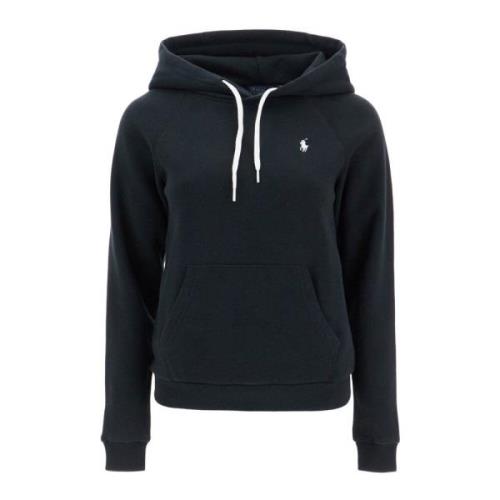 Polo Ralph Lauren Ikonisk Pony Logo Hoodie Black, Dam