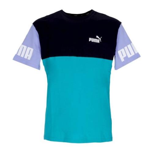 Puma Colorbloc Tee Djup Aqua Herr T-shirt Blue, Herr