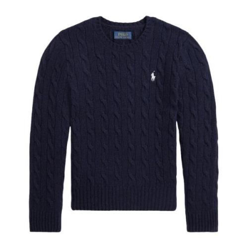 Ralph Lauren Blå Broderad Ponytröja Blue, Dam