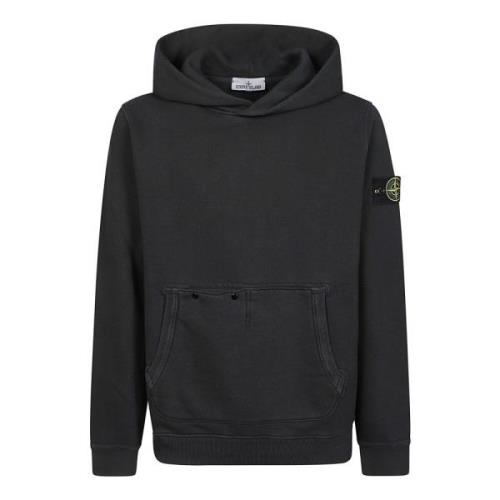 Stone Island Casual Hooded Sweatshirt för män Black, Herr