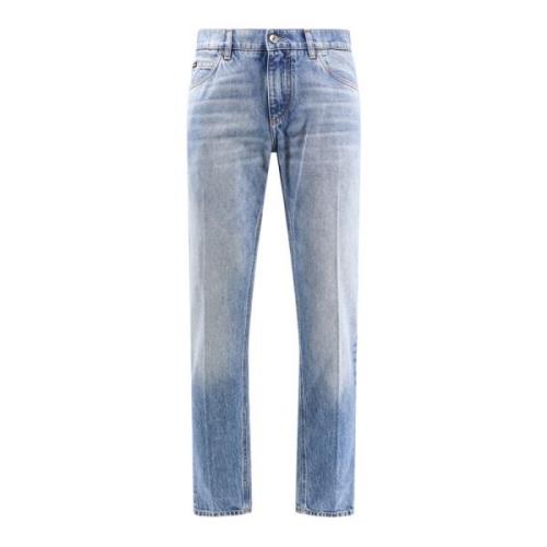 Dolce & Gabbana Blå Jeans Aw24 Dragkedja Blue, Herr