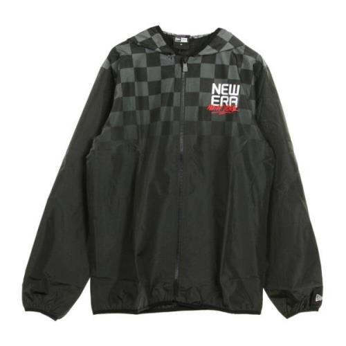 New Era Svart Windbreaker Jacka för Män Black, Herr