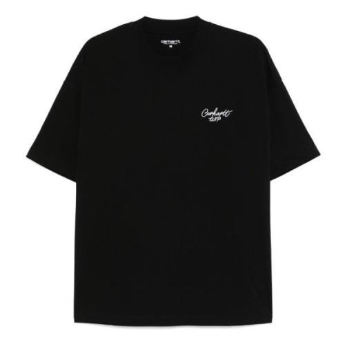 Carhartt Wip Avslappnad Bomull T-shirt Black, Herr