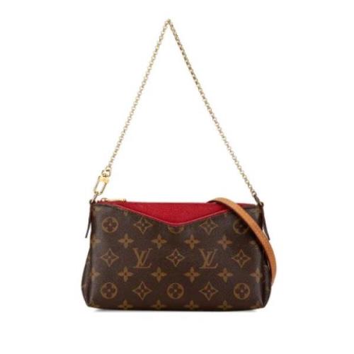 Louis Vuitton Vintage Pre-owned Canvas handvskor Brown, Dam