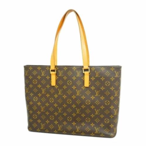 Louis Vuitton Vintage Pre-owned Tyg louis-vuitton-vskor Brown, Dam