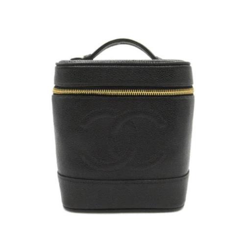 Chanel Vintage Pre-owned Tyg chanel-vskor Black, Dam