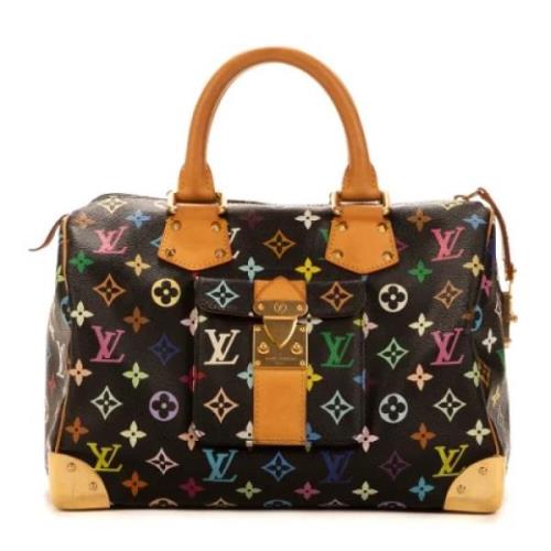 Louis Vuitton Vintage Pre-owned Belagd canvas handvskor Black, Dam