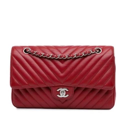 Chanel Vintage Pre-owned Laeder chanel-vskor Red, Dam