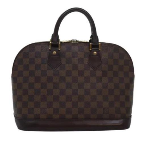 Louis Vuitton Vintage Pre-owned Canvas handvskor Brown, Dam