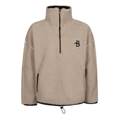 Ballantyne Casual Sweatshirt med Half Neck Design Beige, Herr