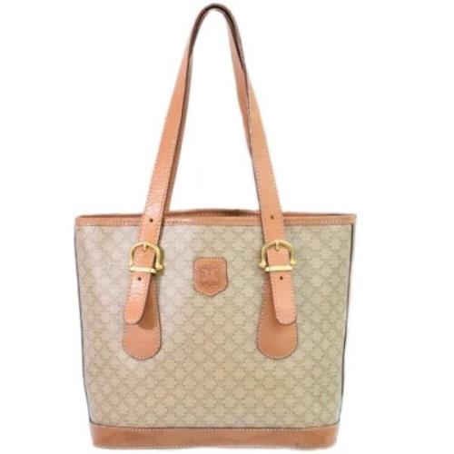 Celine Vintage Pre-owned Canvas celine-vskor Beige, Dam