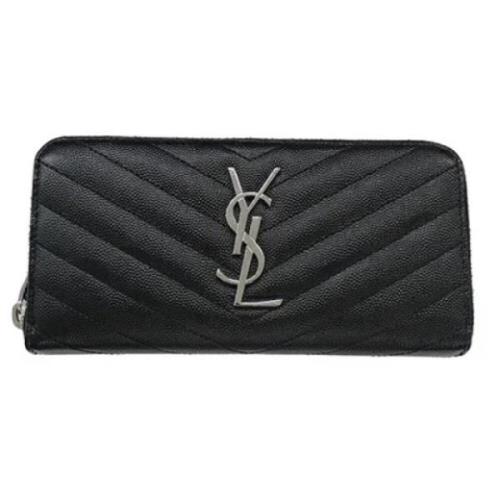 Yves Saint Laurent Vintage Pre-owned Laeder plnbcker Black, Dam