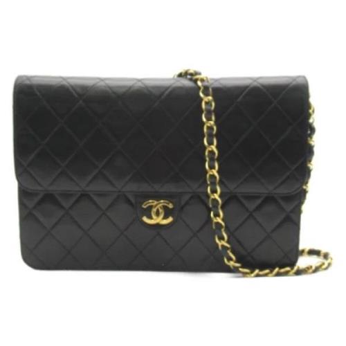 Chanel Vintage Pre-owned Laeder axelremsvskor Black, Dam