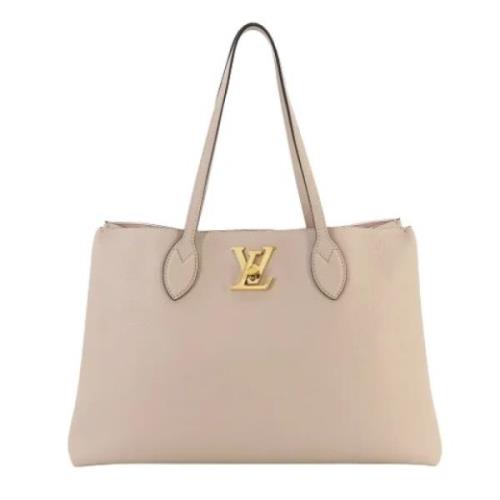 Louis Vuitton Vintage Pre-owned Laeder louis-vuitton-vskor Beige, Dam