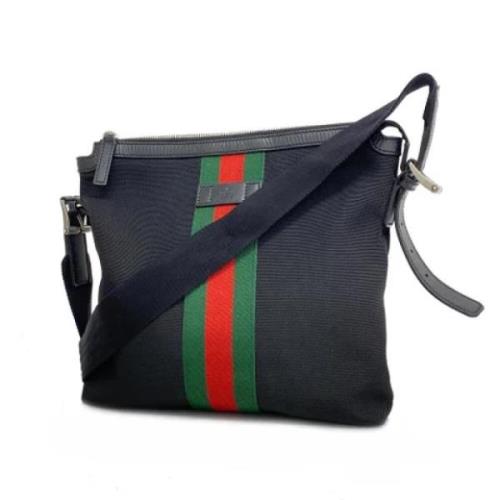 Gucci Vintage Pre-owned Canvas gucci-vskor Black, Dam