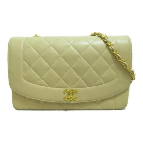 Chanel Vintage Pre-owned Laeder axelremsvskor Beige, Dam