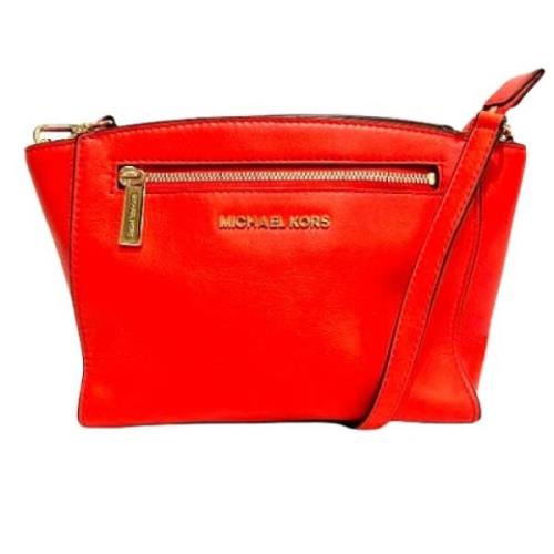 Michael Kors Pre-owned Pre-owned Laeder crossbodyvskor Orange, Dam