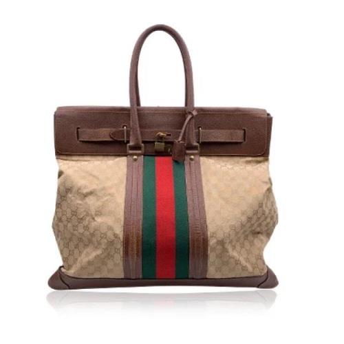 Gucci Vintage Pre-owned Laeder gucci-vskor Beige, Dam