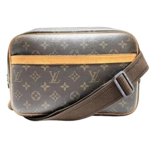 Louis Vuitton Vintage Pre-owned Tyg louis-vuitton-vskor Brown, Dam