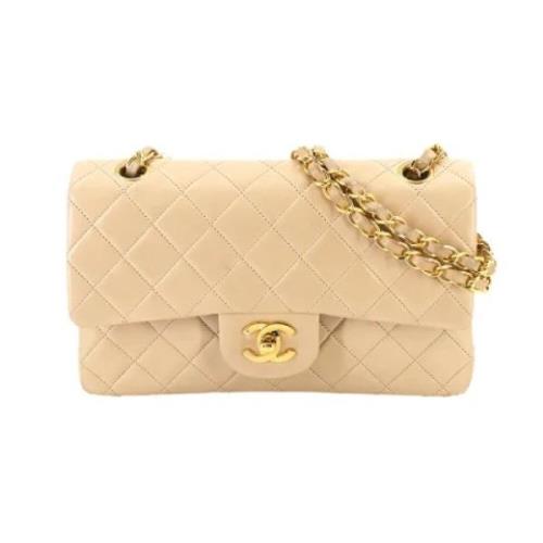 Chanel Vintage Pre-owned Laeder chanel-vskor Beige, Dam