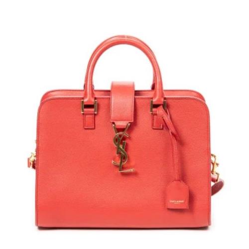 Yves Saint Laurent Vintage Pre-owned Laeder axelremsvskor Red, Dam