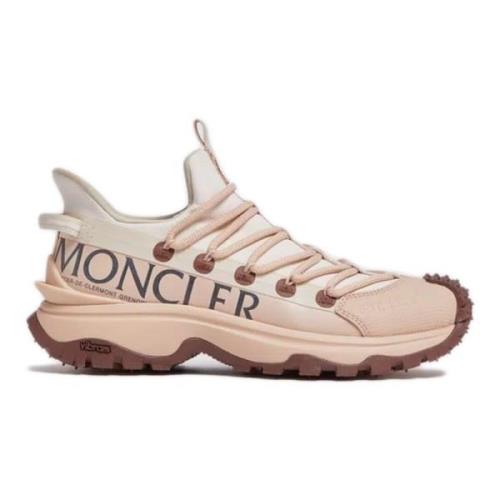 Moncler Rosa Sneakers med Reflekterande Snören Pink, Dam