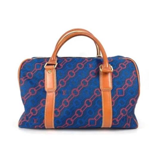 Louis Vuitton Vintage Pre-owned Tyg louis-vuitton-vskor Blue, Dam