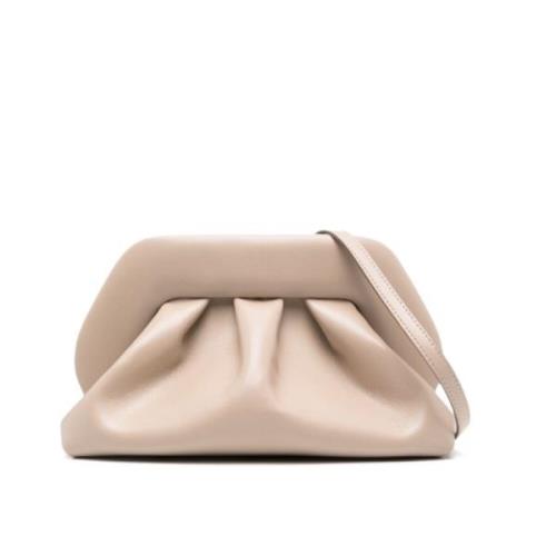 THEMOIRè Beige Vegan Clutch Väska med Dold Magnetisk Stängning Beige, ...