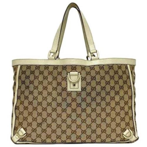 Gucci Vintage Pre-owned Laeder gucci-vskor Beige, Dam