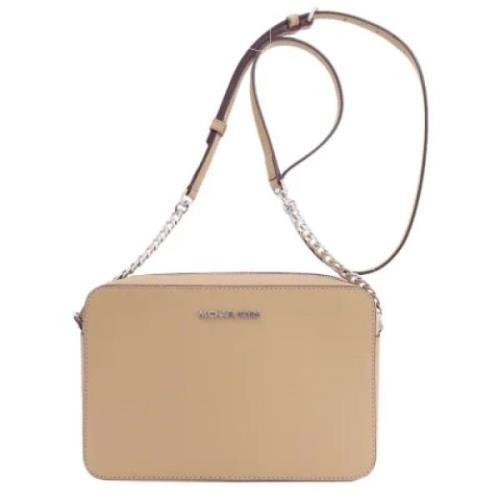 Michael Kors Pre-owned Pre-owned Tyg axelremsvskor Beige, Dam