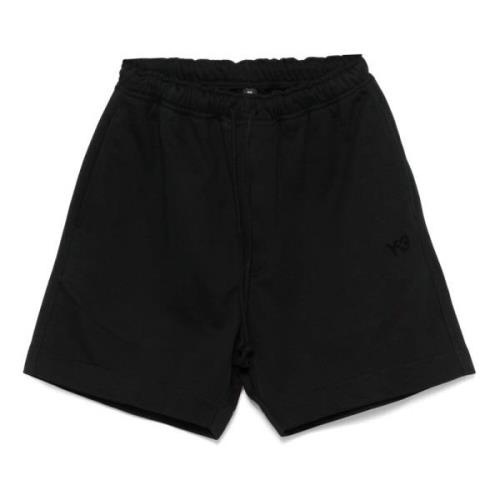 Y-3 Lyxiga Logo-Print Track Shorts Black, Herr