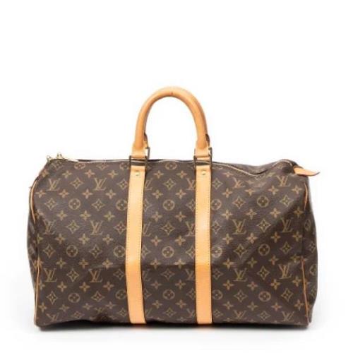 Louis Vuitton Vintage Pre-owned Belagd canvas resvskor Brown, Dam